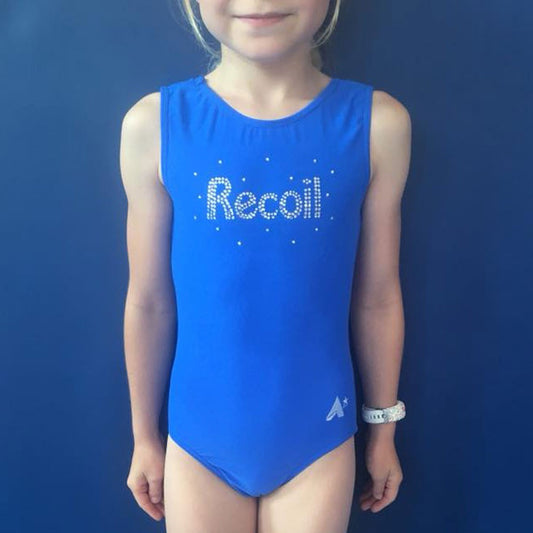 RECOIL - Sleeveless leotard with RECOIL diamante - choose your colour!