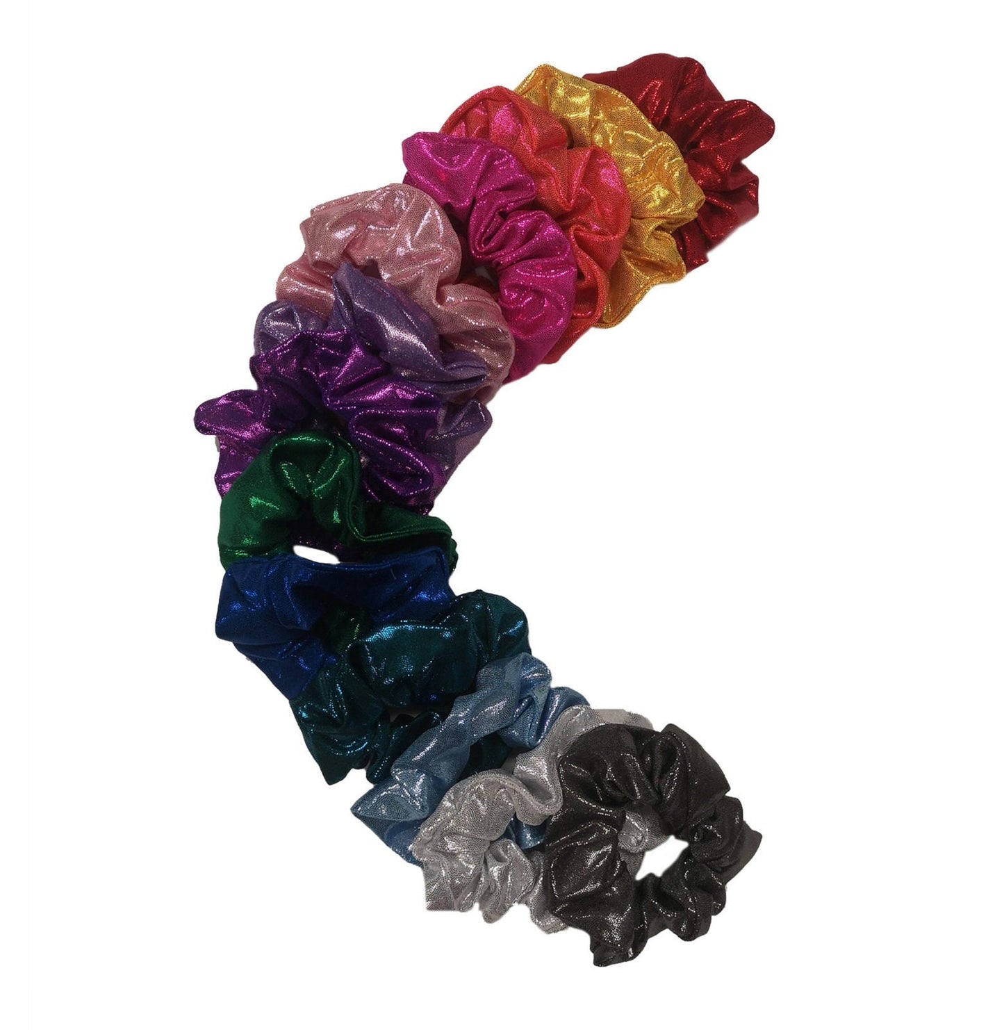 Teal Shimmer Scrunchie 