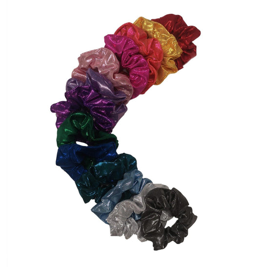 Teal Shimmer Scrunchie 