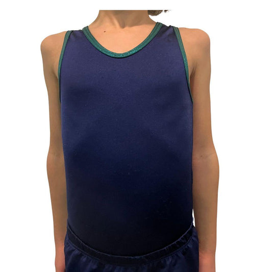 Navy Plain Boys leotard