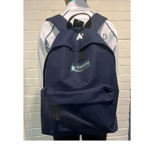 Navy Backpack with RGA logo and option to add your name 