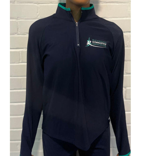 Navy Half Zip tracksuit jacket 