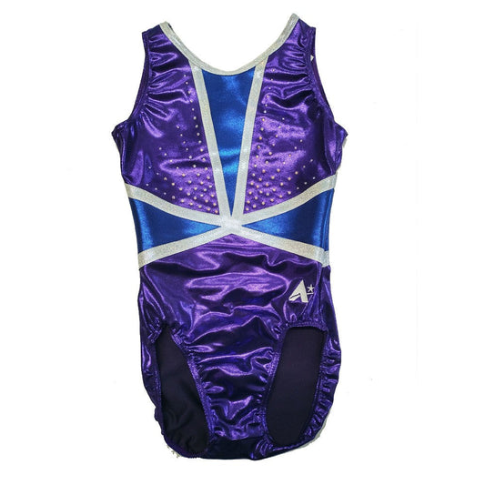 Girls sleeveless comp leotard