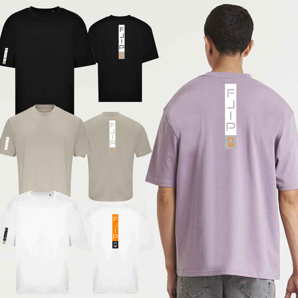 Oversized Tee with Backbone FLIP Design