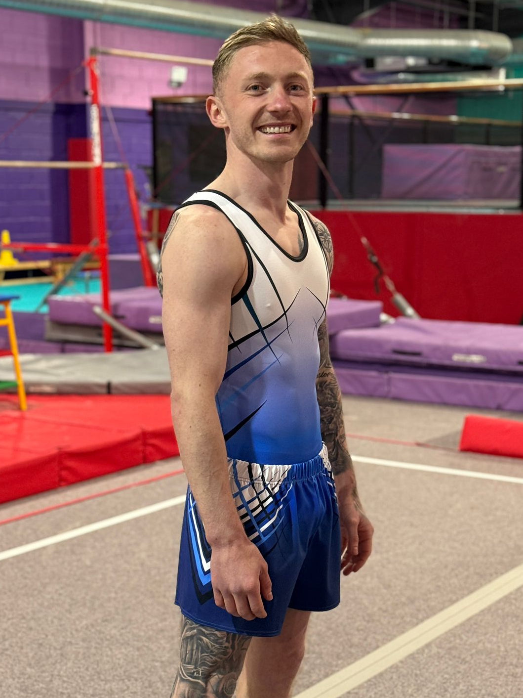 JAMES BLUE - Boys Navy and Blue Leotard
