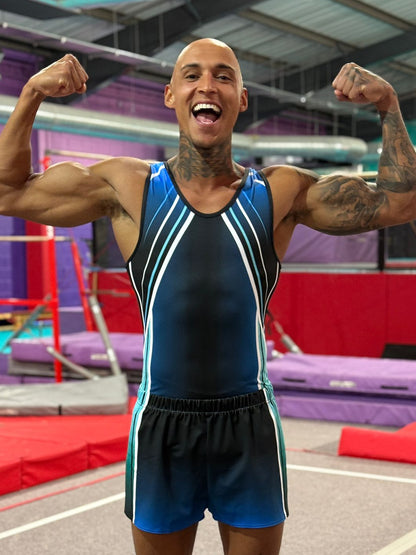 JACOB BLUE - Boys Black and Blue leotard