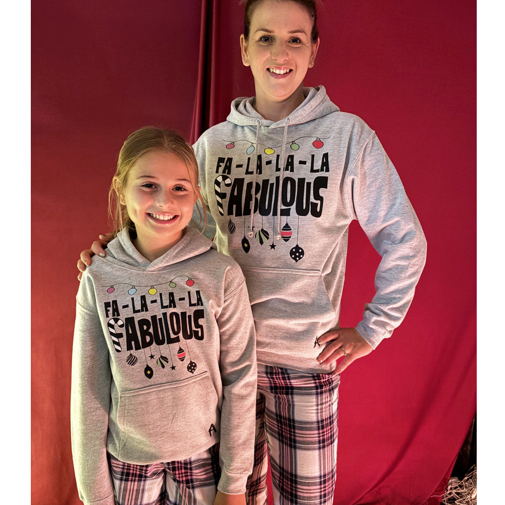 Grey Christmas Hoody Pyjama Set