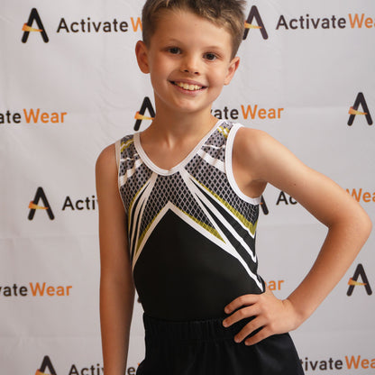 Black and Yellow Sublim leotard
