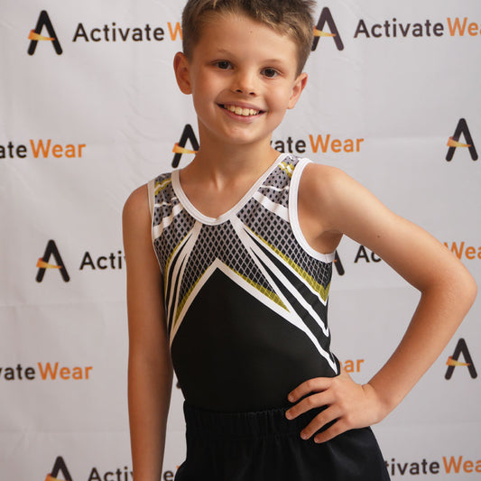 Black and Yellow Sublim leotard