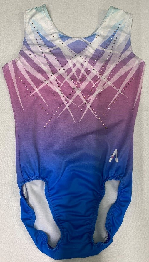 NOVA - Blue, Pink & Purple Leotard with Diamante