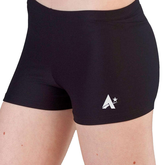 Girls matt lycra gymnastics shorts