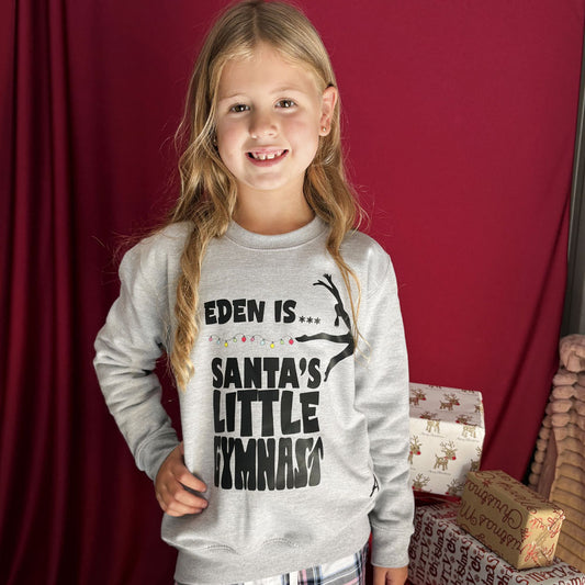 Santa's Little Gymnast Sweatshirt
