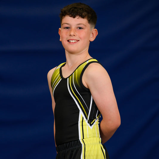 JACOB YELLOW - Boys Black and Yellow leotard