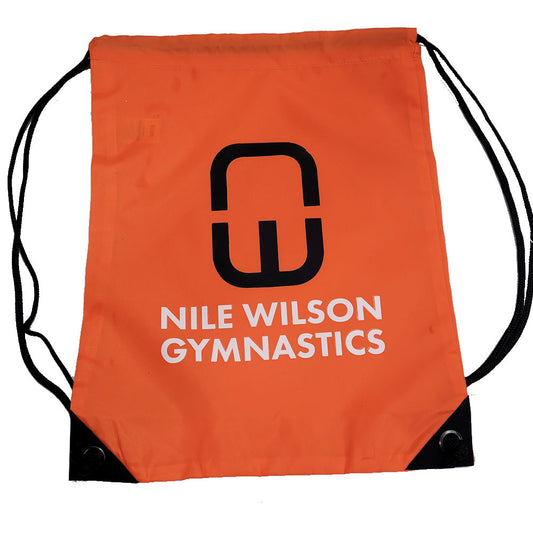 Orange Drawstring Bag