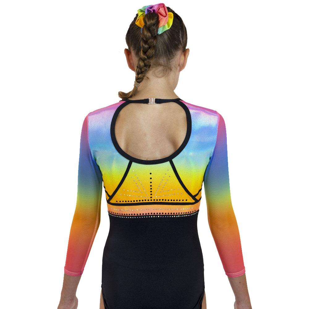 RADIATE - 3/4 Sleeve Rainbow Leotard