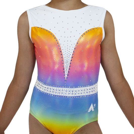 RADIATE - Rainbow Leotard with Diamante Gems